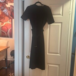 Zara 3/4 length black dress